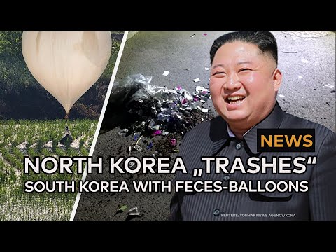 NEWS: North Korea sends trash balloons to South korea - containing toilet paper and apparently feces